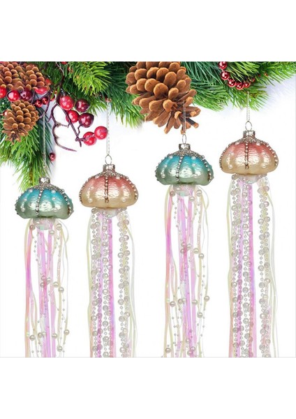 4 Adet Yenilik Noel Ağacı Denizanası Evrensel Denizanası Süs Şenlikli Dekor Cam Inci Noel Ağacı Denizanası (Yurt Dışından) fırsatları