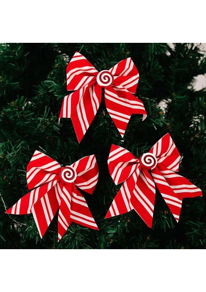 Noel Yaylar 12 Parça Kırmızı ve Beyaz Şenlikli Süslemeler Çelenk Açık Hava Düğün Partisi Için Noel Yaylar Süslemeleri (Yurt Dışından) modelleri