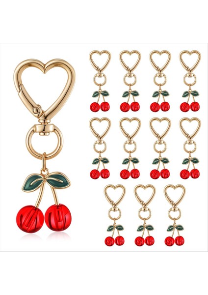 12 Adet Kiraz Anahtarlık Çantası Çantası Takılar Çanta Anahtarlar Kadınlar Için Ler Anne Kiraz Partisi Aksesuarları Tercih Ediyor (Yurt Dışından)