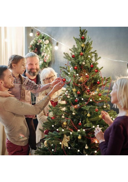 49 Paket Noel Top Süsleri Ağaç Süslemeleri 1.18 &quot;parçalanmamış Küçük Asılı Toplar (Yurt Dışından) fırsatları