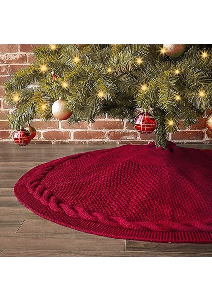 48 Inç Noel Ağacı Etek Büyük Noel Ağacı Etekler Yuvarlak Taban Etek 6-8ft Noel Ağacı Dekorasyon Noel Dekor Kırmızı (Yurt Dışından) fırsatları