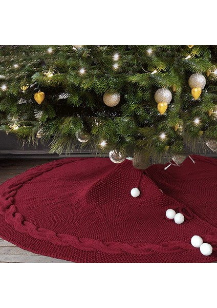 48 Inç Noel Ağacı Etek Büyük Noel Ağacı Etekler Yuvarlak Taban Etek 6-8ft Noel Ağacı Dekorasyon Noel Dekor Kırmızı (Yurt Dışından) indirimleri