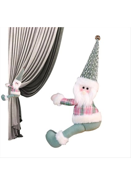 Kravat Arkalıkları Kardan Adam Cüce Perdelik Sahipleri Ev Için Noel Örtü Tokalarıyatak Odası Oturma Odası Banyo Kreş Yurt Otel A (Yurt Dışından)