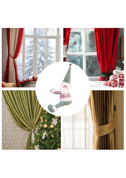 Kravat Arkalıkları Kardan Adam Cüce Perdelik Sahipleri Ev Için Noel Örtü Tokalarıyatak Odası Oturma Odası Banyo Kreş Yurt Otel A (Yurt Dışından) fırsatları