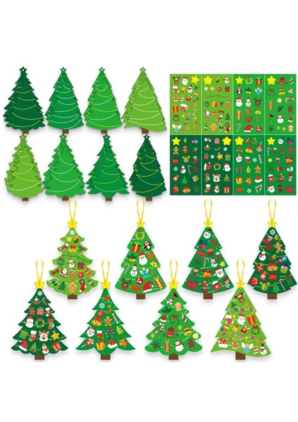 Çocuklar Noel Ağacı Interaktif Süsler Çıkartmalar Oda Duvar Sınıf Daire Içi Için Yürümeye Başlayan Noel Ağacı (Yurt Dışından)