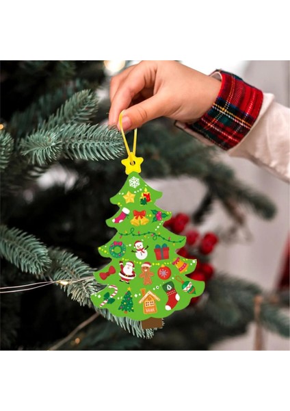 Çocuklar Noel Ağacı Interaktif Süsler Çıkartmalar Oda Duvar Sınıf Daire Içi Için Yürümeye Başlayan Noel Ağacı (Yurt Dışından) fırsatları