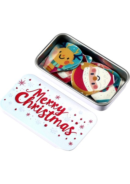 Saklama Kutusu ile 10 Adet Gitar Seçtikleri Mutlu Noeller Desen Elektro Gitar Bas Ukulele Için Gitar Seçimi (Yurt Dışından) indirimleri