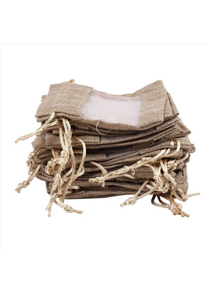 150 Adet Keten Organze Çantalar Çuval Bezi Büzgülü Kese Yılbaşı Leri Çanta Düğün Parti Çantaları 10X14CM (Yurt Dışından) fiyatları