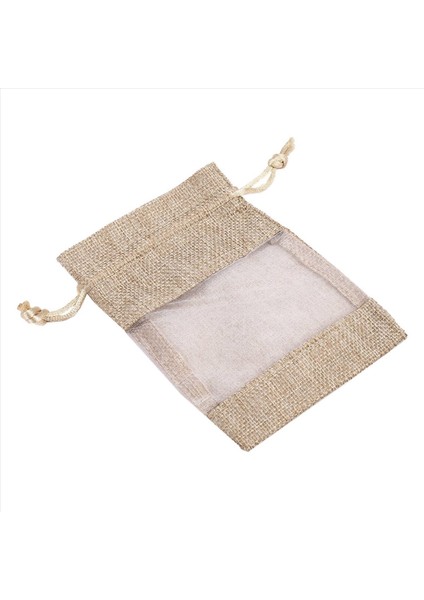 150 Adet Keten Organze Çantalar Çuval Bezi Büzgülü Kese Yılbaşı Leri Çanta Düğün Parti Çantaları 10X14CM (Yurt Dışından) indirimleri