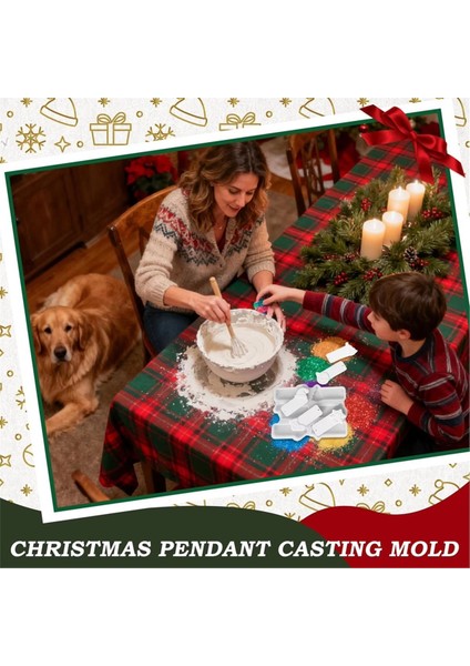Noel Süs Silikon Kalıp 6-Cavity Silikon Castingtools Ev Dekor Çimento Kalıpları Çimento Alçı Parti Sanat (Yurt Dışından) fiyatları