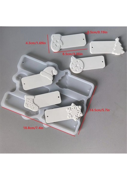 Noel Süs Silikon Kalıp 6-Cavity Silikon Castingtools Ev Dekor Çimento Kalıpları Çimento Alçı Parti Sanat (Yurt Dışından) modelleri