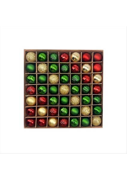 49 Pcs Noel Ball Süsler Ağaç Süslemeleri 1.18 &quot;paramparça Küçük Asılı Toplar B (Yurt Dışından)