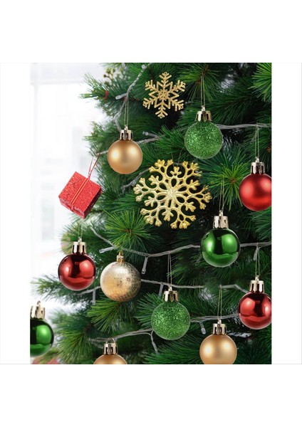 49 Pcs Noel Ball Süsler Ağaç Süslemeleri 1.18 &quot;paramparça Küçük Asılı Toplar B (Yurt Dışından) fiyatları