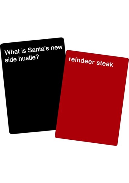 Noel&#39 E Karşı 2x Kartlar - Noel Oyunu Için Bir Parti Kart Oyunu Ev Partisi Için Gece Trivia Kart Oyunu (Yurt Dışından) modelleri