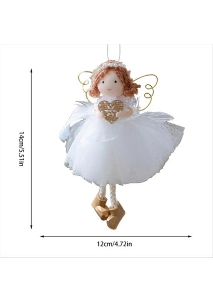 Noel Ağacı Melek Kız Süs Tül Etek Mevsimlik Dekor Oturma Odası B Için Noel Altın Kanat Süsler (Yurt Dışından) modelleri