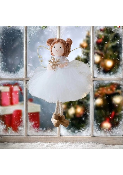 Noel Ağacı Melek Kız Süs Tül Etek Mevsimlik Dekor Oturma Odası B Için Noel Altın Kanat Süsler (Yurt Dışından) fırsatları