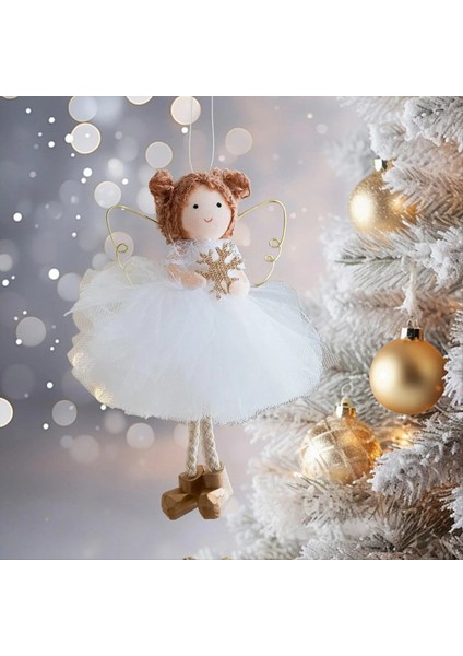 Noel Ağacı Melek Kız Süs Tül Etek Mevsimlik Dekor Oturma Odası B Için Noel Altın Kanat Süsler (Yurt Dışından) indirimleri