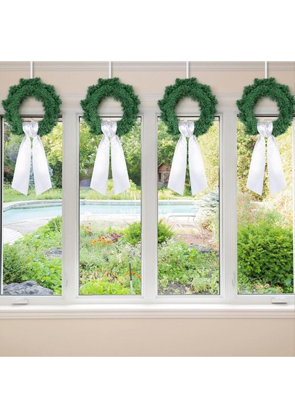 Ön Kapı Için Çelenk Kanat Boş Beyaz Çelenk Kanat Nakış Nakış Parti Noel Için Düz Boşluklar 4 Adet (Yurt Dışından) fiyatları