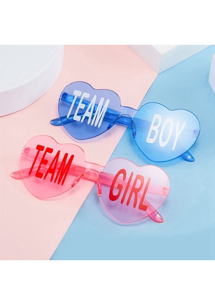 20 Adet Cinsiyet Reveal Gözlük Mavi Pembe Güneş Gözlüğü Çerçevesiz Takım Kız ve Erkek Bebek Duş Dekor Cinsiyet Reveal Parti (Yurt Dışından) fırsatları
