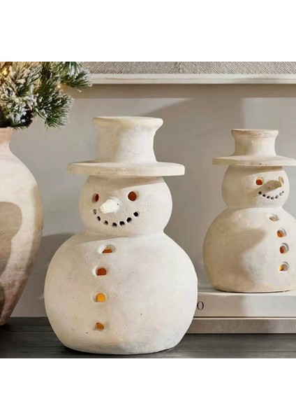 Noel Süslemeleri - El Yapımı Kardan Adam Figürleri - 1 Paket Beyaz Kış Dekoru Tatil Rustik Ev Için Benzersiz Dekor C (Yurt Dışından) fiyatları