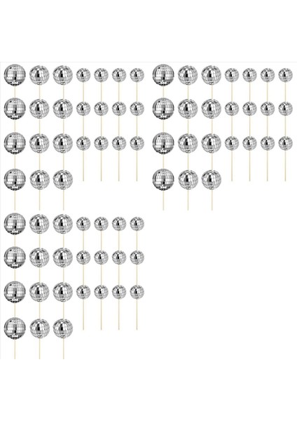 72 Adet Disko Topu Cupcake Toppers Mutlu Doğum Günü Pastası Topper Disko Topu Kek Alır Tema Kek Dekoru Disko Tema Parti Için (Yurt Dışından)