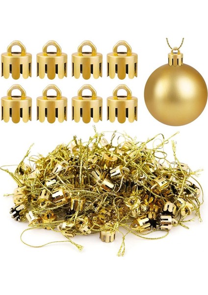 1000 Adet 0 5 Inç Yuvarlak Noel Süs Kapakları Yedek Plastik Noel Süs Askıları Kapaklar Altın (Yurt Dışından) fiyatları