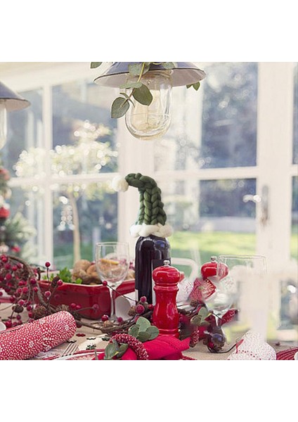 2 Adet Noel Şişe Kapağı Sevimli Şarap Şişesi Kolu Noel Baba Şarap Şişesi Kapağı Pratik Dekorasyon Noel Şarap Şapka (Yurt Dışından) fırsatları
