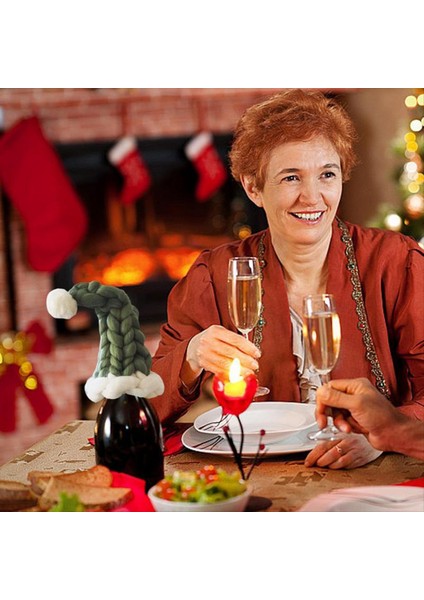 2 Adet Noel Şişe Kapağı Sevimli Şarap Şişesi Kolu Noel Baba Şarap Şişesi Kapağı Pratik Dekorasyon Noel Şarap Şapka (Yurt Dışından) indirimleri