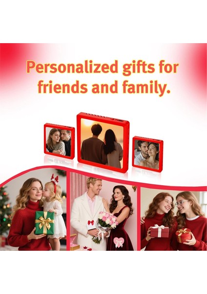 Müzik Fotoğraf Çerçevesi Kişiselleştirilmiş Müzik Buzdolabı Mıknatısı Oynatma ve Kayıt Manyetik Masaüstü Resim Dekorasyonu (Yurt Dışından) indirimleri