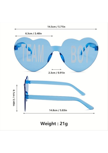 10 Adet Cinsiyet Reveal Gözlük Mavi Pembe Güneş Gözlüğü Çerçevesiz Takım Kız ve Erkek Bebek Duş Dekor Cinsiyet Reveal Parti (Yurt Dışından) fırsatları