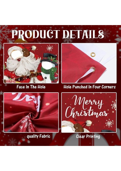 Noel Noel Baba Fotoğraf Arka Planında Kardan Adam Tasarımı ile Şenlikli Parti Dekoru Için Noel Arka Plan Parti Dekorasyonu (Yurt Dışından) modelleri