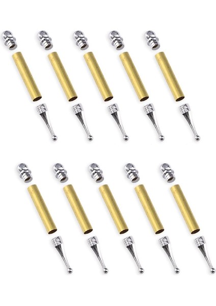 Noel Ağacı Süsleme Proje Seti - Krom Kaplama 10&#39 Lu Paket (Yurt Dışından)