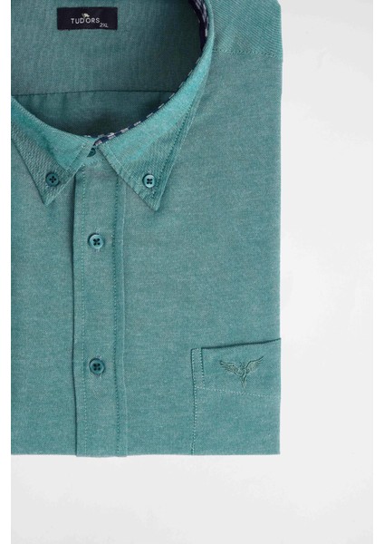 Büyük Beden Düğmeli Yaka Poplin Pamuklu Kolay Ütü Oxford Erkek Gömlek fiyatları