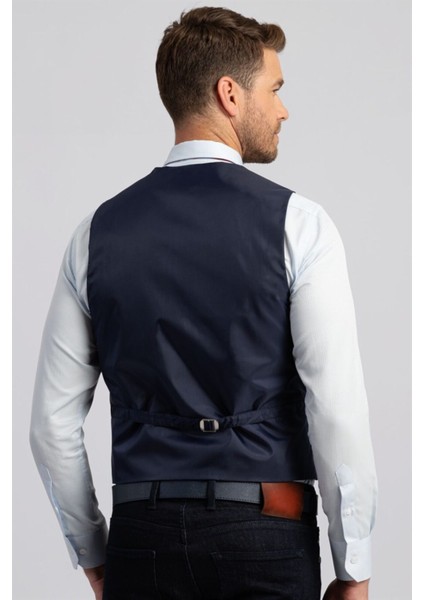 Slim Fit Dar Kesim Düz Cepli Erkek Yelek fırsatları