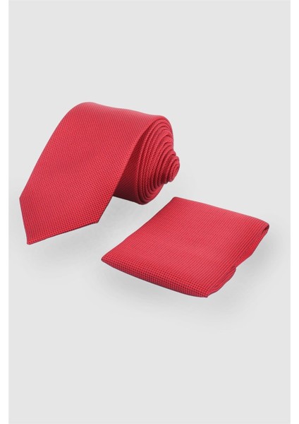 Düz Cep Mendilli Kırmızı Erkek Kravat fiyatları