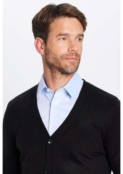 Slim Fit Dar Kesim Düğmeli Düz Tüylenmeyen Yumuşak Dokulu Erkek Hırka fiyatları