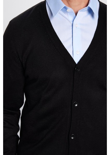 Slim Fit Dar Kesim Düğmeli Düz Tüylenmeyen Yumuşak Dokulu Erkek Hırka modelleri