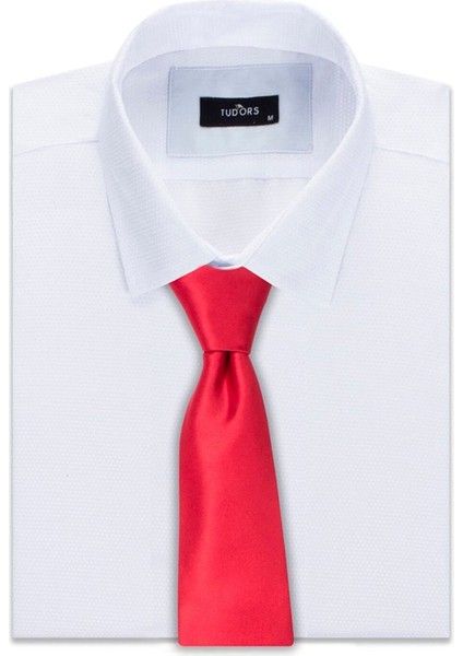 Düz Klasik Cep Mendilli Kırmızı Erkek Kravat fırsatları