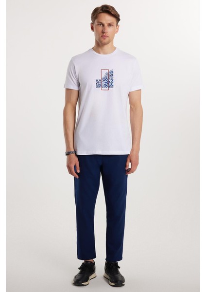 Erkek Regular Fit Beli Regular Fit Lastikli Bağcıklı Jogger Lacivert Pantolon Rahat Kesim Yan Cepli modelleri