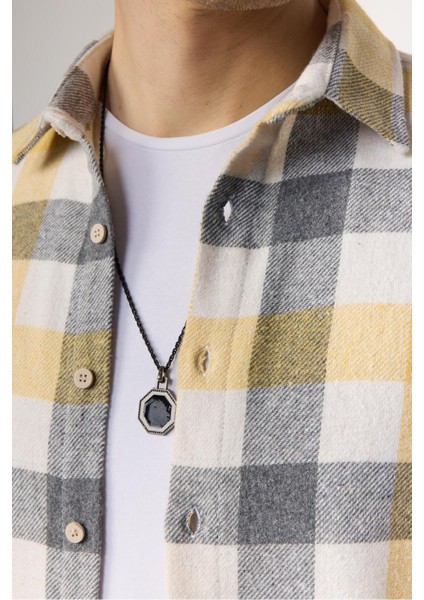 Erkek Slim Fit Dar Kesim Uzun Kollu Kareli Kışlık Oduncu Gömlek fırsatları