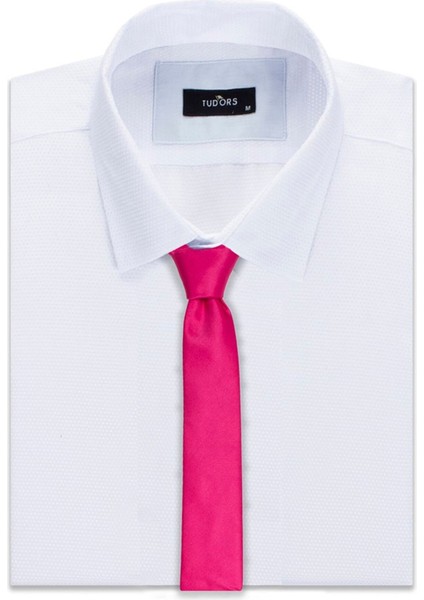 Düz İnce Fuşya Erkek Kravat fırsatları