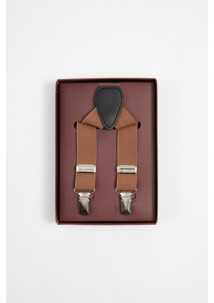 Erkek Düz Ince Altın Renk Pantolon Askısı fırsatları