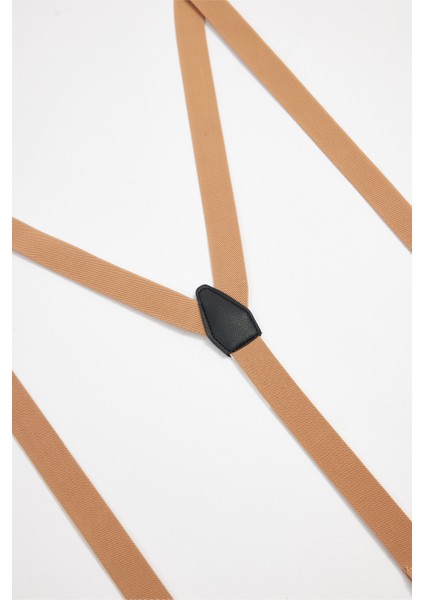 Erkek Düz Ince Kahverengi Pantolon Askısı fiyatları