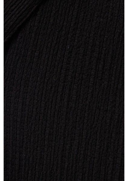 Erkek Standart Fit Kısa Kollu Beli Bağcıklı Apaş Yaka Siyah Gömlek Jogger Takım indirimleri