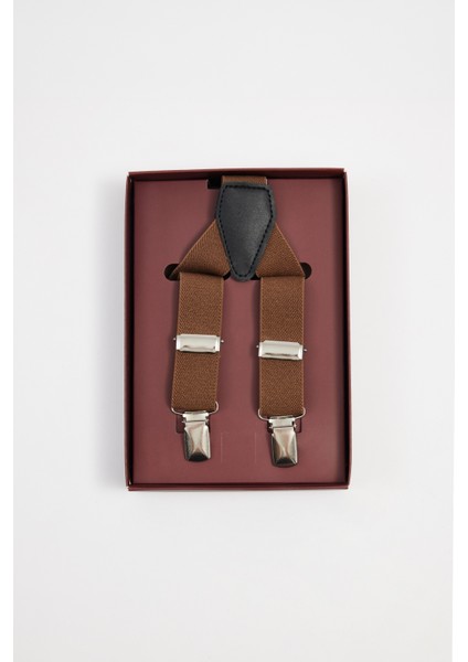 Erkek Düz Ince Bordo Pantolon Askısı fırsatları