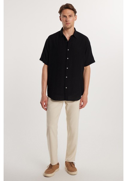 Erkek Slim Fit Dar Kesim Esnek Yan Cepli Bilek Boy Canvas Kesim Koyu Bej Pantolon modelleri