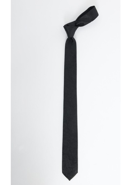 İnce Desenli Siyah Erkek Kravat fiyatları