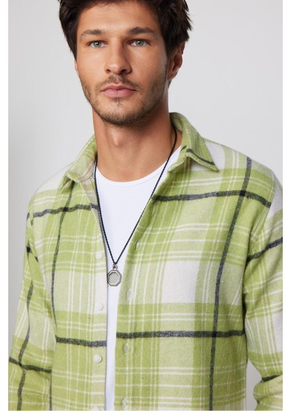 Erkek Slim Fit Dar Kesim Uzun Kollu Kareli Kışlık Oduncu Gömlek fiyatları