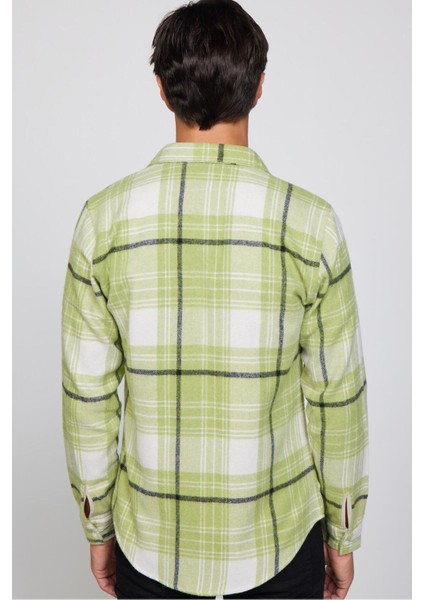 Erkek Slim Fit Dar Kesim Uzun Kollu Kareli Kışlık Oduncu Gömlek indirimleri