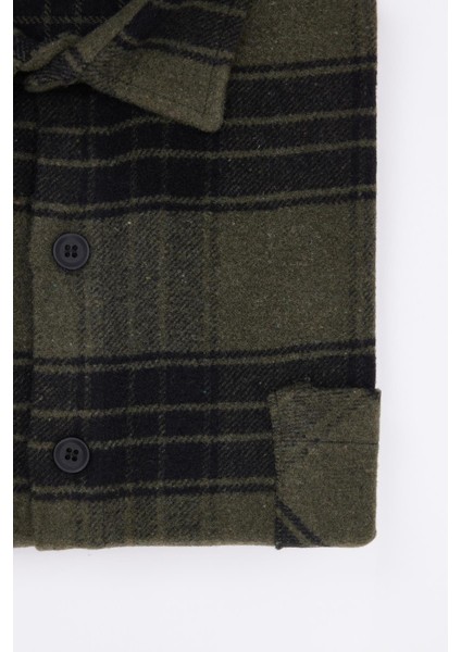 Erkek Big Size Büyük Beden Uzun Kollu Cepli Kareli Kışlık Oduncu Gömlek fiyatları